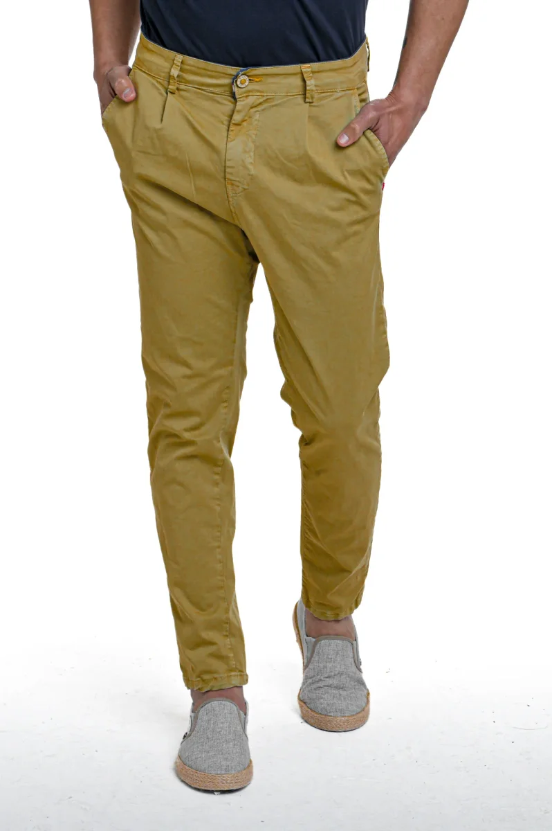 Pantaloni carrot New Private Raso nespola SS26 - immagine 2