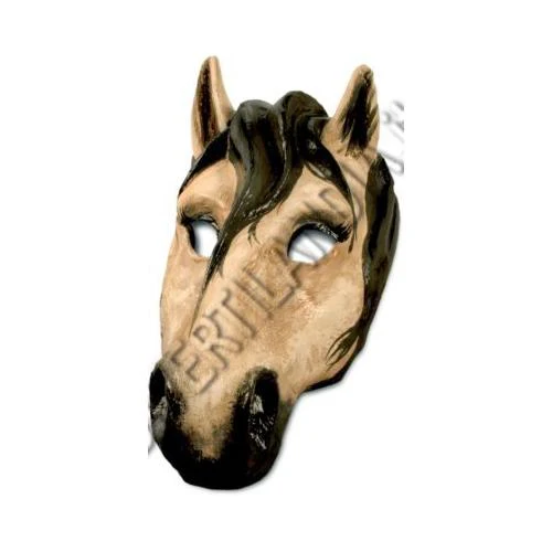 MASCHERA VENEZIANA CAVALLO GRIGIO - immagine 2