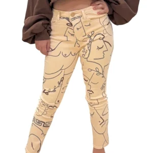 Jeans Fracomina effetto push up disegno a tratto