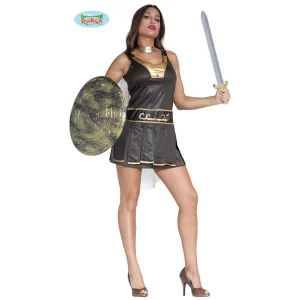 COSTUME GUERRIERA ROMANA CON MANTELLO