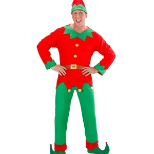 COSTUME ELFO UOMO AIUTANTE DI BABBO NATALE