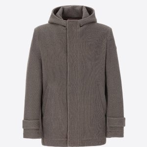 Giubbotto Cruise Con Cappuccio In Tessuto Tecnico Micro-Piquet Stretch