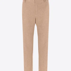 32" Worker Pantalone in Flanella Misto Lana Castle