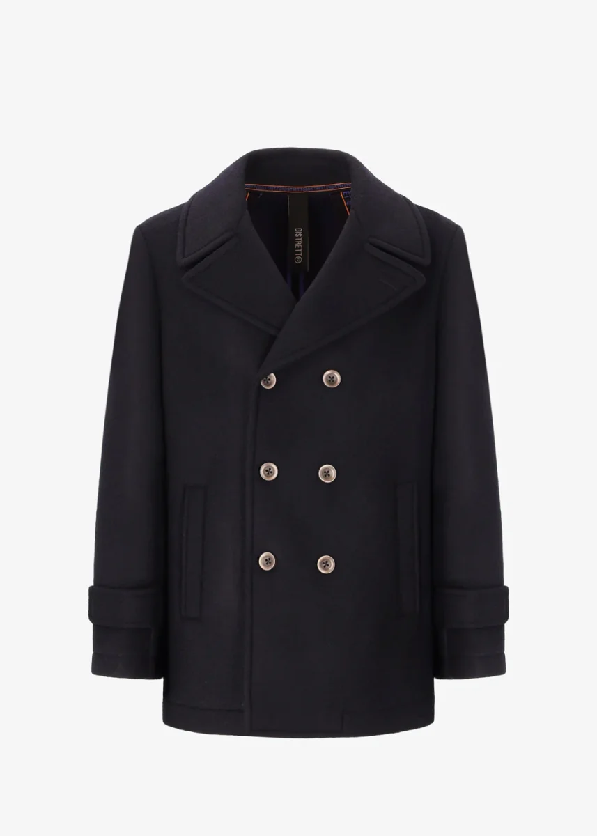 Peacoat Carlos in Lana Stretch - immagine 7