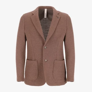 Giacca Pit in Maglia Misto Cotone Stretch