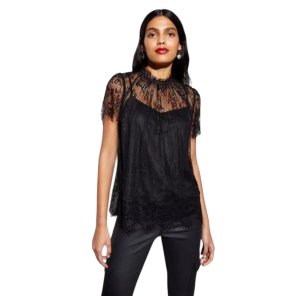 Top in pizzo Pinko - immagine 2