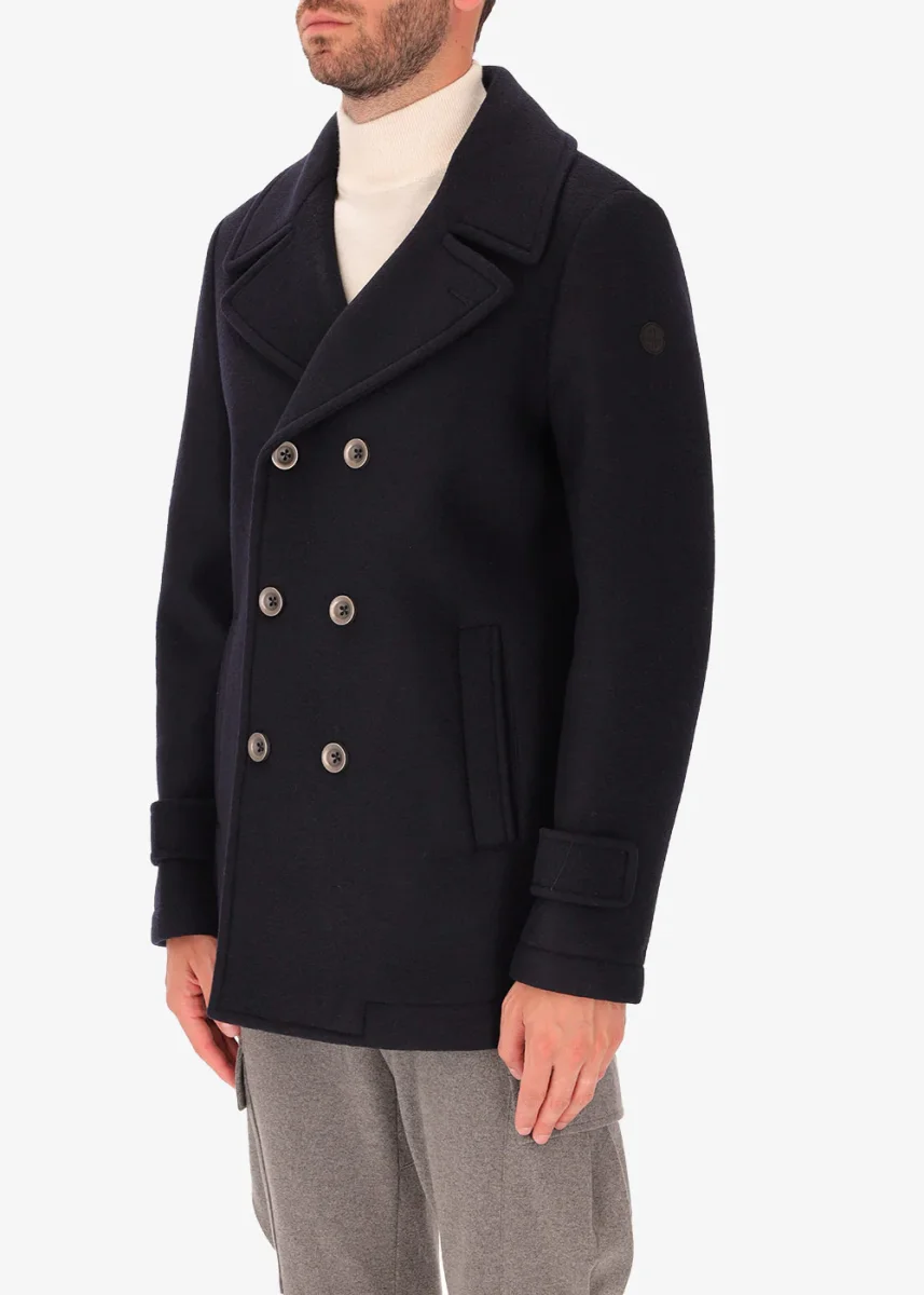 Peacoat Carlos in Lana Stretch - immagine 9
