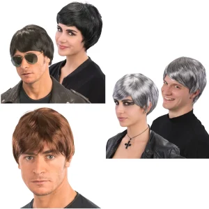 PARRUCCA CORTA CON CIUFFO UNISEX