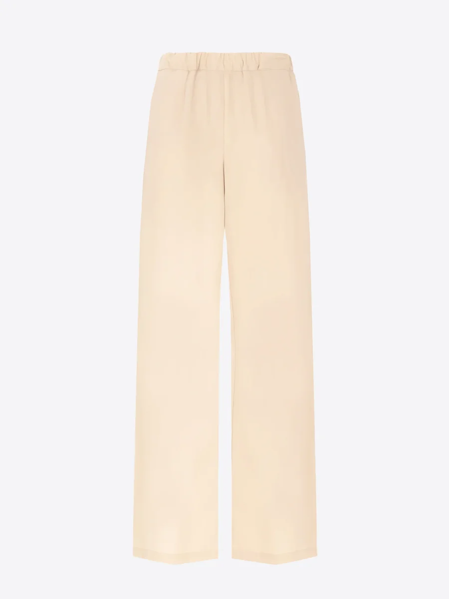 Pantaloni Elastic Grano In Tessuto Popeline Di Cotone Elastico - Woman - immagine 2