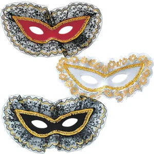 MASCHERA FARFALLA PER VISO CON PASSAMANERIA