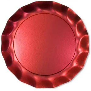 5 PIATTI MAXI COLORE SATINATO IN CARTONCINO